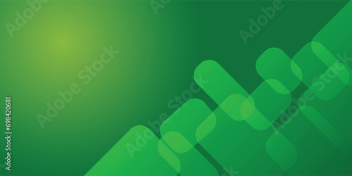 abstract modern green geometric layer banner background. EPS 10