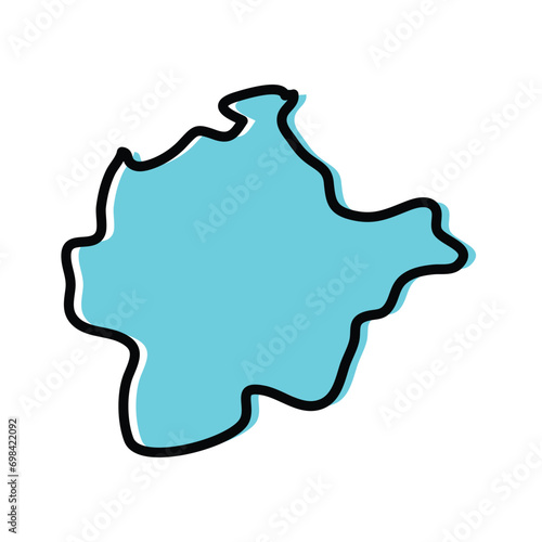Haut-Lomami province of the Democratic Republic of the Congo vector map.