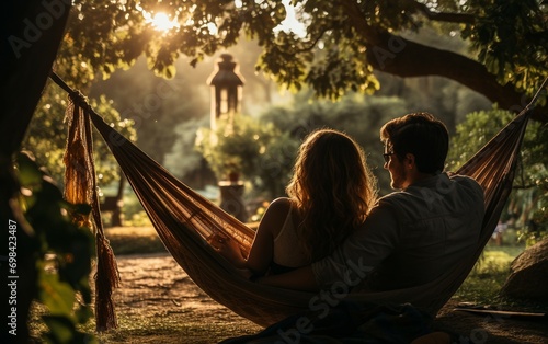 Relaxing Hammock Session for a Couple