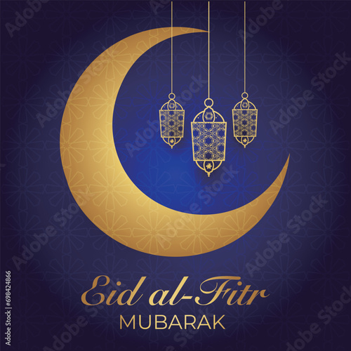 Ramadhan Eid Mubarak background greeting card