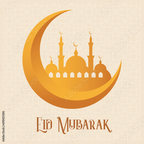 Ramadhan Eid Mubarak background greeting card