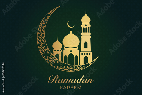 Ramadhan Eid Mubarak background greeting card