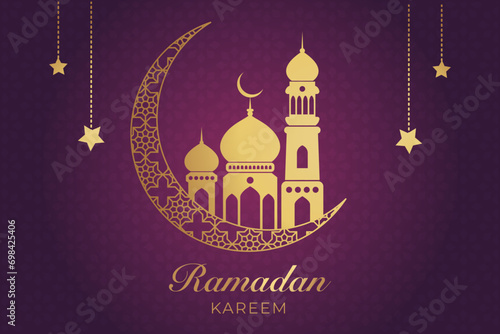 Ramadhan Eid Mubarak background greeting card