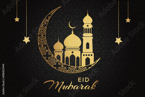 Ramadhan Eid Mubarak background greeting card