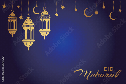 Ramadhan Eid Mubarak background greeting card
