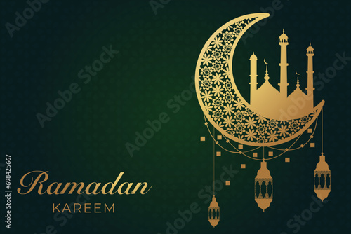 Ramadhan Eid Mubarak background greeting card