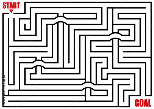 迷路のイラスト