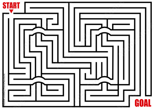 迷路のイラスト