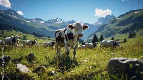 cows in the mountains