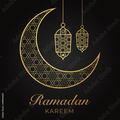 Ramadhan Eid Mubarak background greeting card