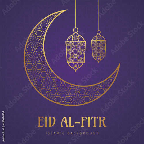 Ramadhan Eid Mubarak background greeting card