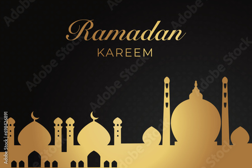 Ramadhan Eid Mubarak background greeting card