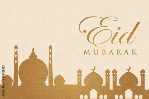 Ramadhan Eid Mubarak background greeting card