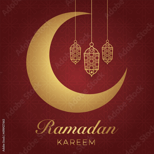 Ramadhan Eid Mubarak background greeting card