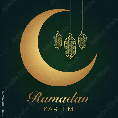 Ramadhan Eid Mubarak background greeting card