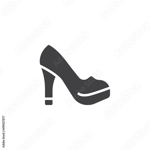 Woman shoe vector icon