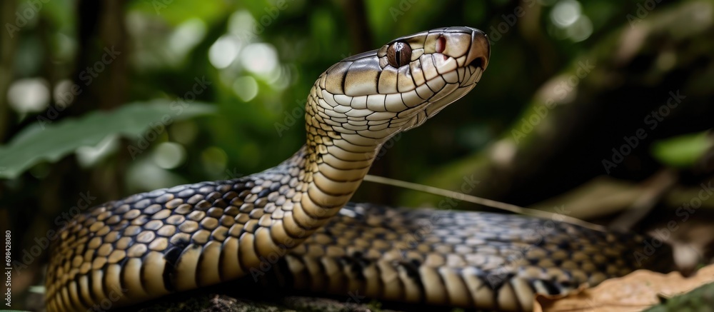Fototapeta premium Bali's female king cobra