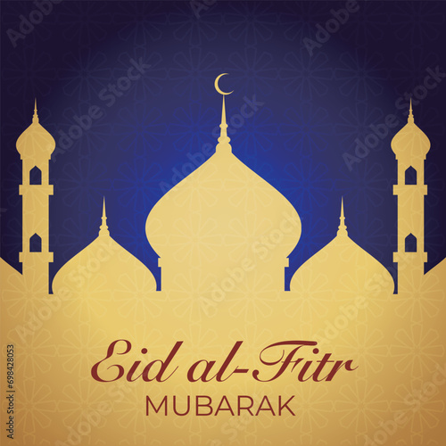 Ramadhan Eid Mubarak background greeting card