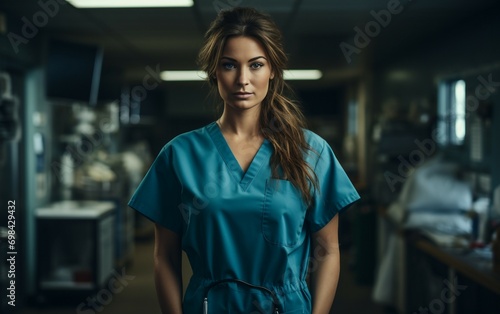 Scrubs Wear Adult Woman in Medical Field