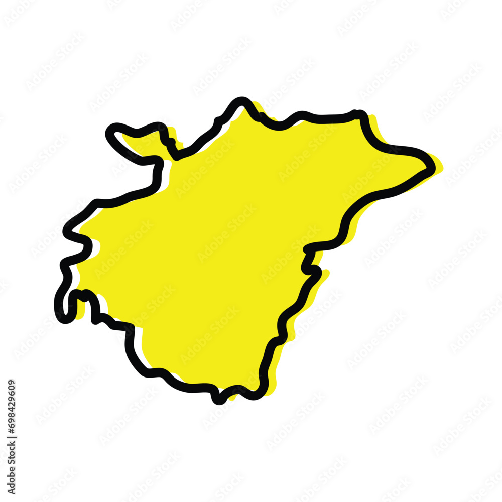 Ashanti Region of Ghana vector map graphic Ashanti Region of Ghana vector map graphic
