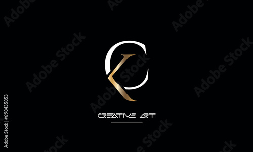 CK  KC  C  K abstract letters logo monogram