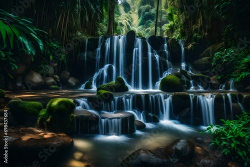 waterfall in the forest © Ahmed