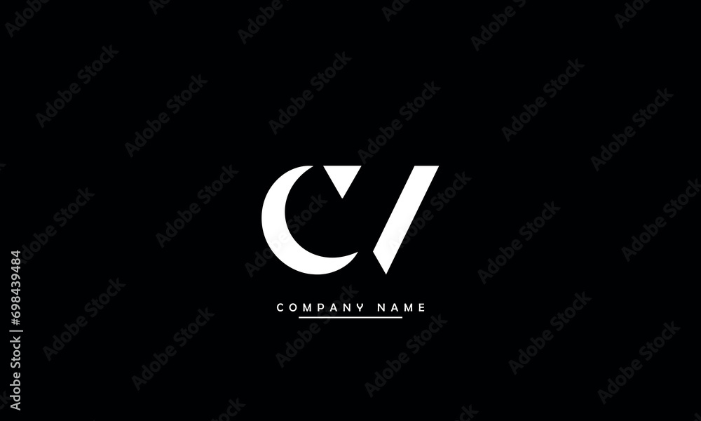 CV, VC, C, V Abstract Letters Logo Monogram CV, VC, C, V Abstract Letters Logo Monogram