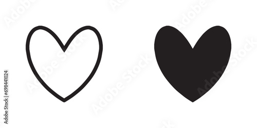 Heart icon vector. Love sign symbol vector. Heart vector icon illustration isolated on white background