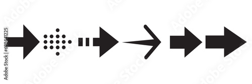 Arrows big black set icons. Arrow vector collection. Arrow icon. Arrow. Cursor. Modern simple arrows. Vector illustration. EPS 10