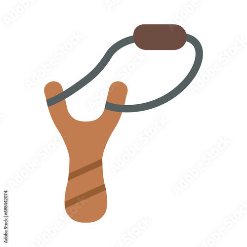 Slingshot Vector Flat Icon Design