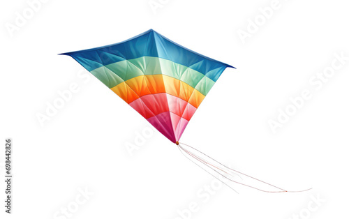 Kite Flying High On Isolated Background