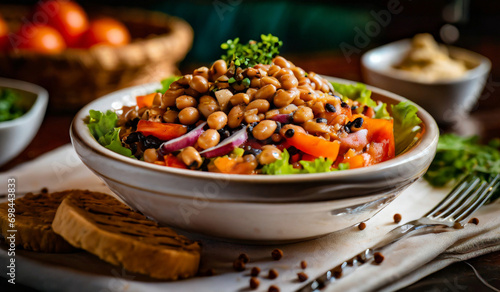 Hoppin John Style Black Eyed Pea Salad photo