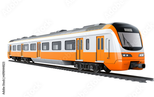 A Train of Oranges isolated on transparent Background