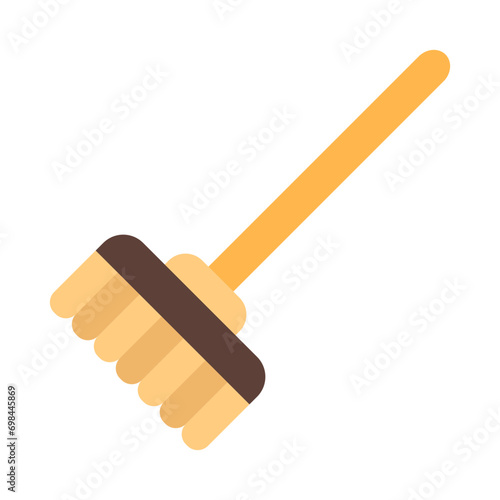 Broom Vector Flat Icon Design
