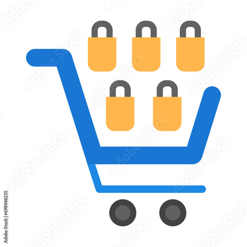 Overconsumption Vector Flat Icon Design