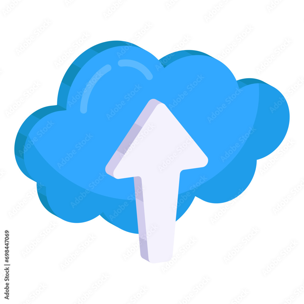 Modern design icon of cloud upload
Modern design icon of cloud upload