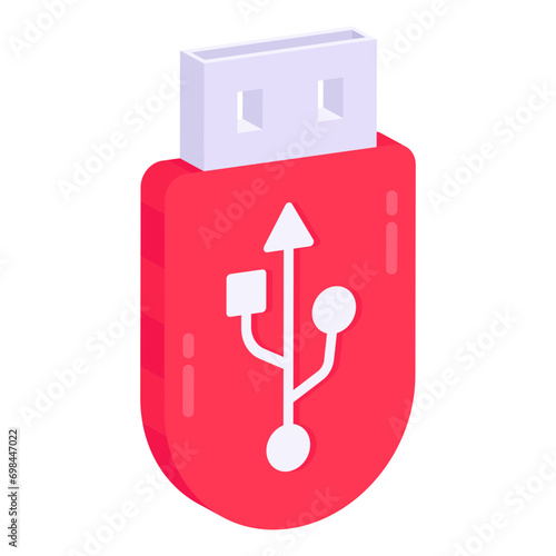 An icon design of Usb 

