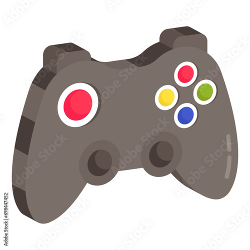 Modern design icon of gamepad

