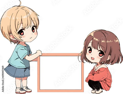 枠を持つ少女達