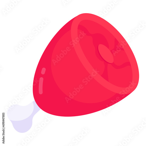 A perfect design icon of drumstick

