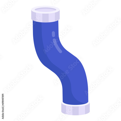 Modern design icon of plumbing pipe 

