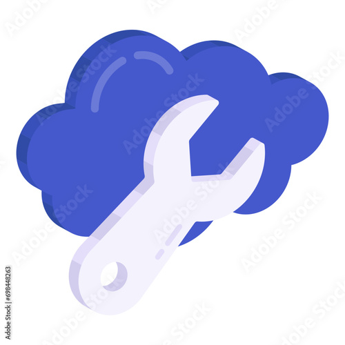 Premier download icon of cloud repair

