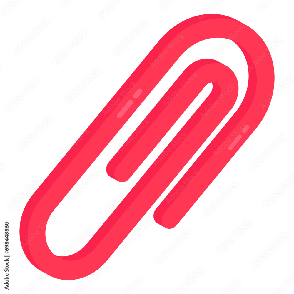 Editable flat design vector of paperclip
Editable flat design vector of paperclip