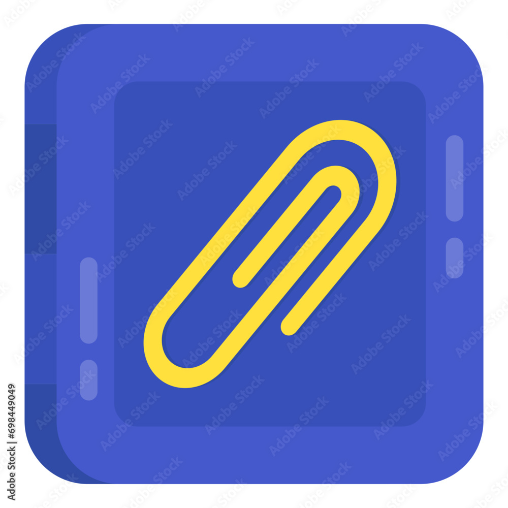 Editable flat design vector of paperclip
Editable flat design vector of paperclip