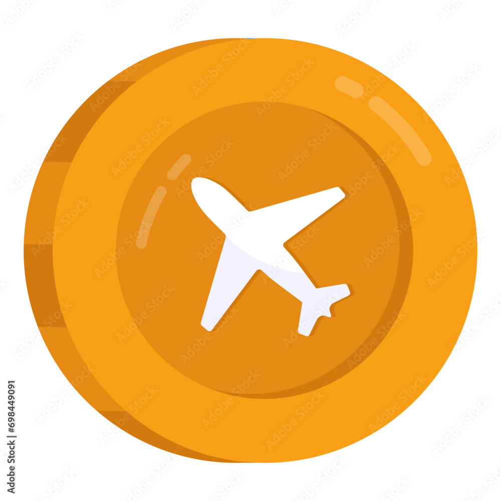 Creative design icon of airplane
Creative design icon of airplane