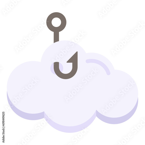 Perfect design icon of cloud phishing 

