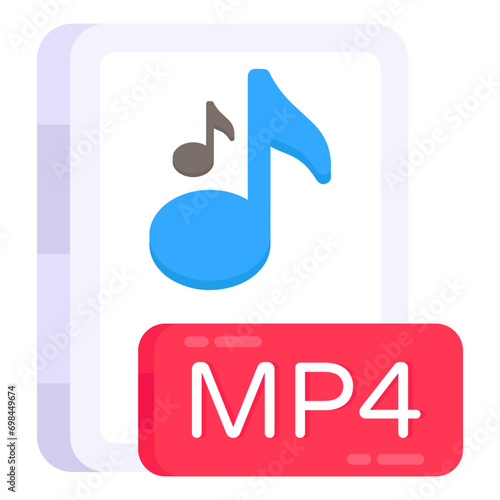 Modern design icon of mp4 file

 photo