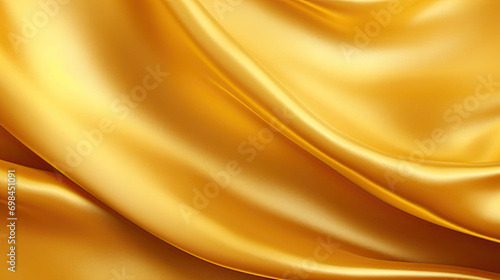3D golden satin background with some smooth lines.