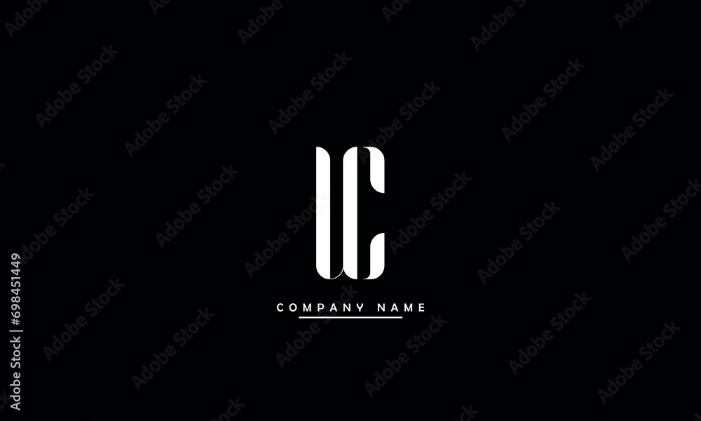 CU, UC, C, U Abstract Letters Logo Monogram CU, UC, C, U Abstract Letters Logo Monogram