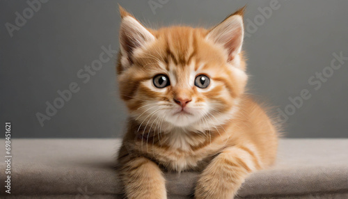 Kitten, Baby Cat. Cute animal Baby Portrait .ai generated